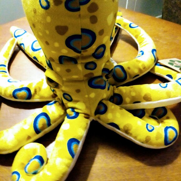 New Petting Zoo Yellow Ring Octopus stuffed toy New with tags - Picture 2 of 6